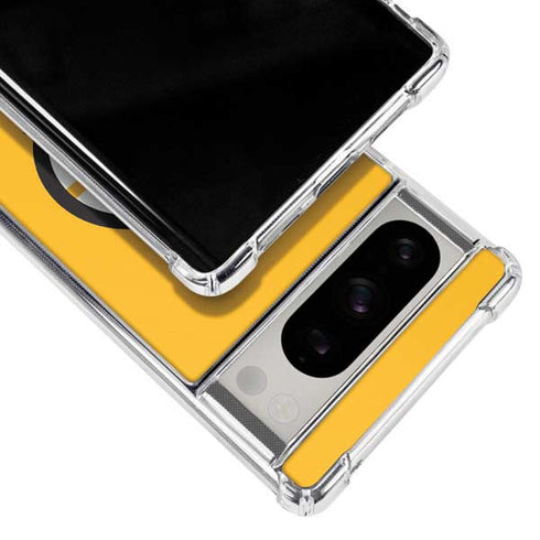 NHL Boston Bruins Solid Background Google Pixel 8 Pro Clear Case